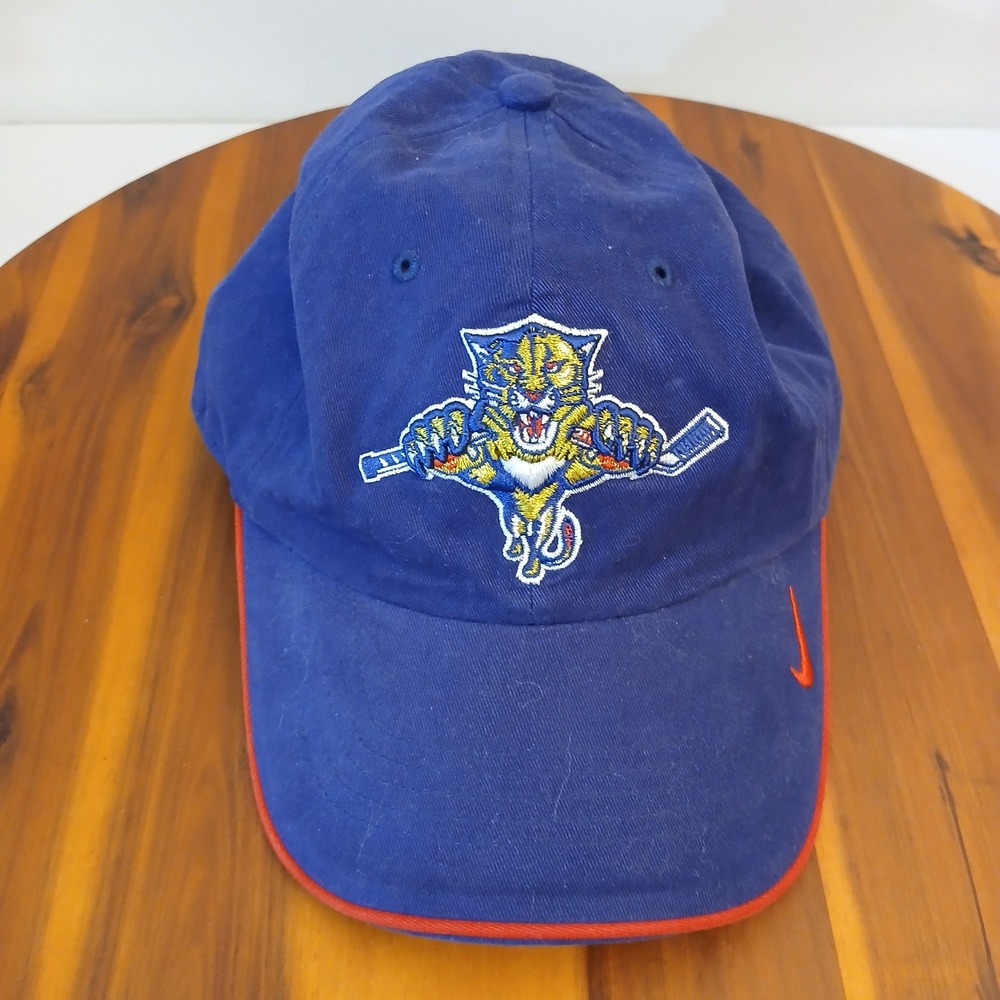 Vintage Florida Panthers Hat Cap Blue Strapback‎ Mens Nike Team Y2K Dad NHL